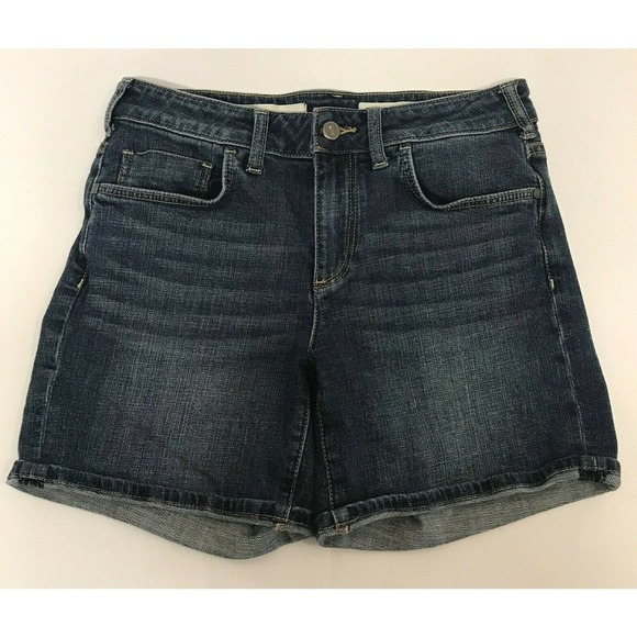 Pilcro and the Letterpress Size 27 Script Mom Jean Shorts Women 6.5" inseam - Picture 1 of 4